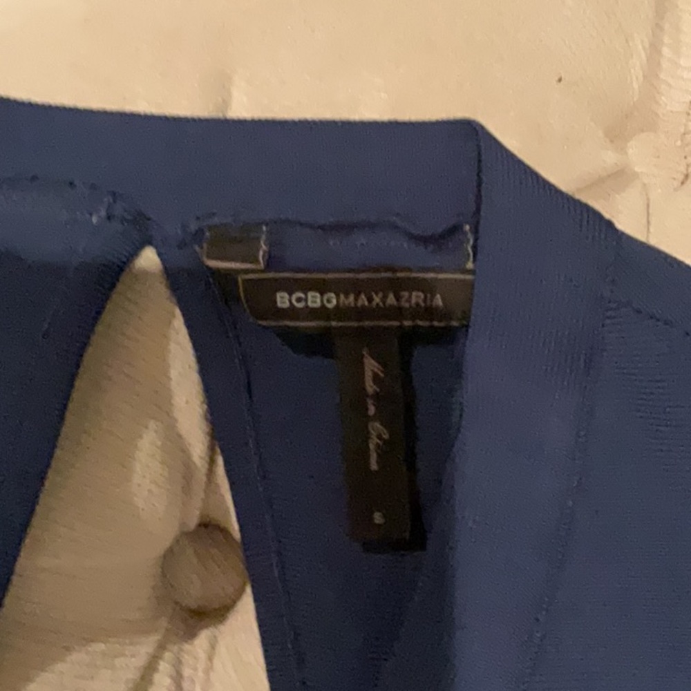 BCBGMaxAzria Royal Blue Sleeveless Mini Dress - Picture 3 of 7